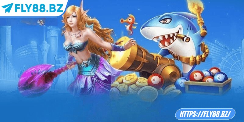 Bắn cá tiểu tiên cá – Hành trình săn kho báu tại Fly88 3 Súng cơ bản: tốc độ phóng nhanh, sát thương vừa phải