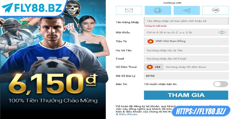 Đăng Ký Fly88 – Bước khởi đầu trải nghiệm cá cược đỉnh cao 1 Khi đăng ký Fly88, người chơi cần cung cấp thông tin thật của mình